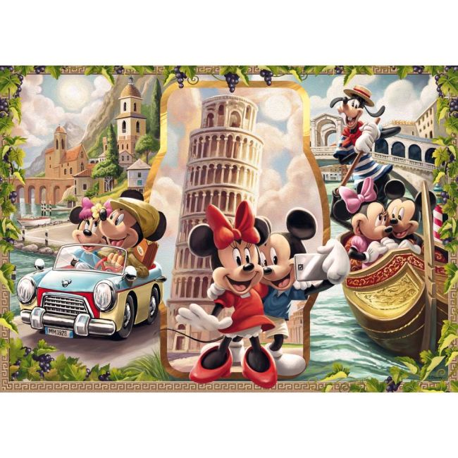 Ravensburger - Puzzle Mickey si Minnie in vacanta 1000 piese design nou ARTRVSPA00498
