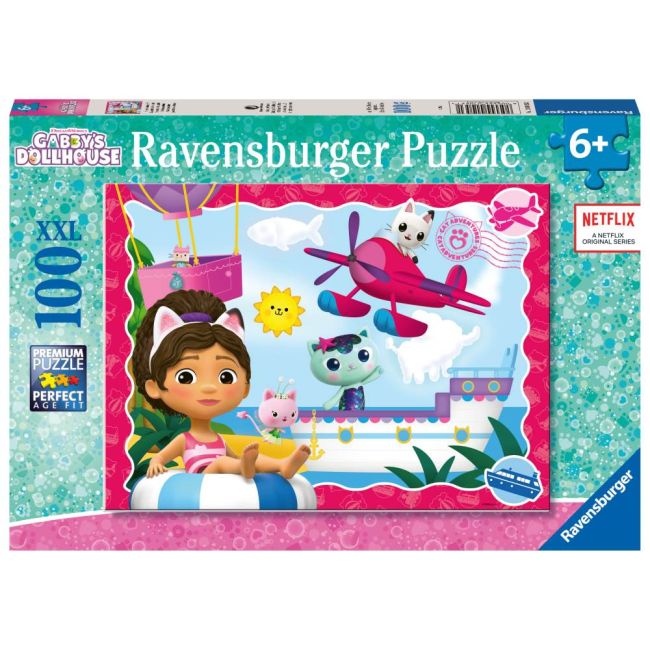 Ravensburger - Puzzle casa de papusi a lui Gabby 100 piese ARTRVSPC01053