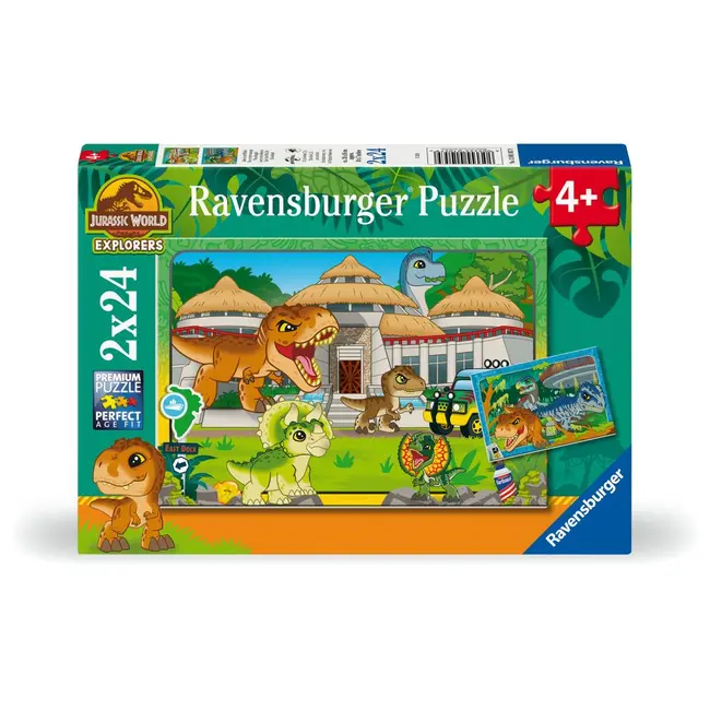 Ravensburger - Puzzle exploratori Jurassic World 2x24 piese ARTRVSPC01057