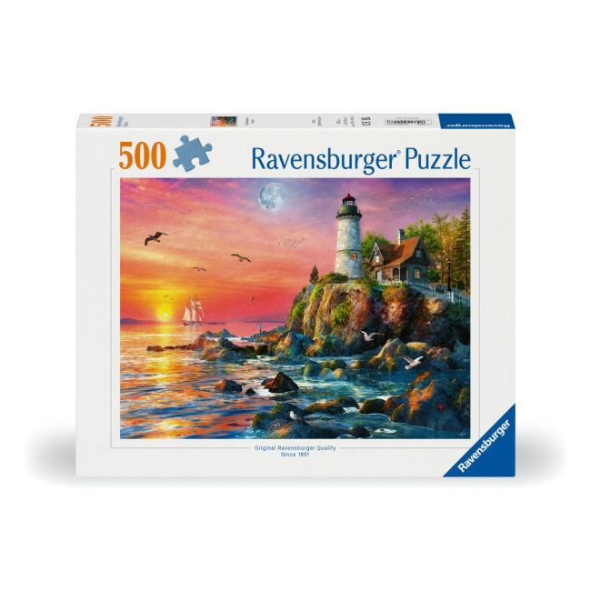 Ravensburger - Puzzle far la apus 500 piese design nou ARTRVSPA00217