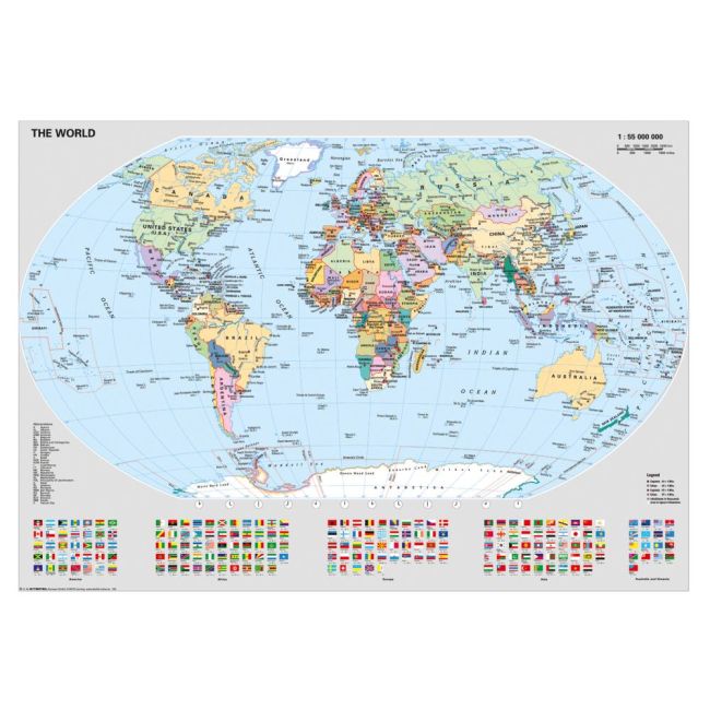 Ravensburger - Puzzle harta politica a lumii 1000 piese design nou ARTRVSPA00065