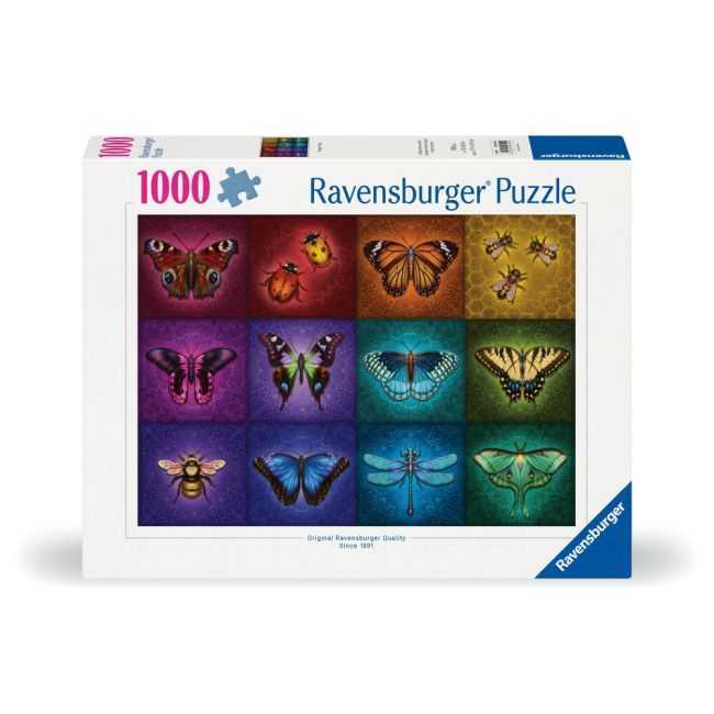 Ravensburger - Puzzle insecte cu aripi 1000 piese design nou ARTRVSPA00554