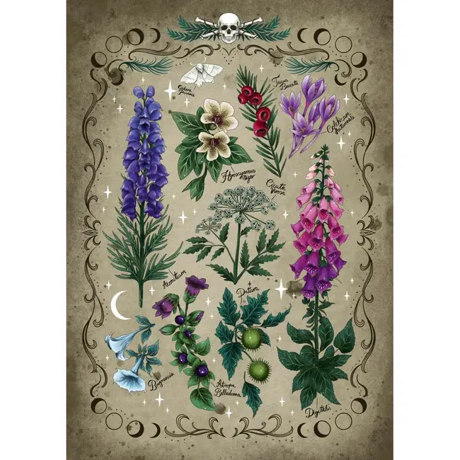 Ravensburger - Puzzle plante otravitoare 1000 piese ARTRVSPA00781