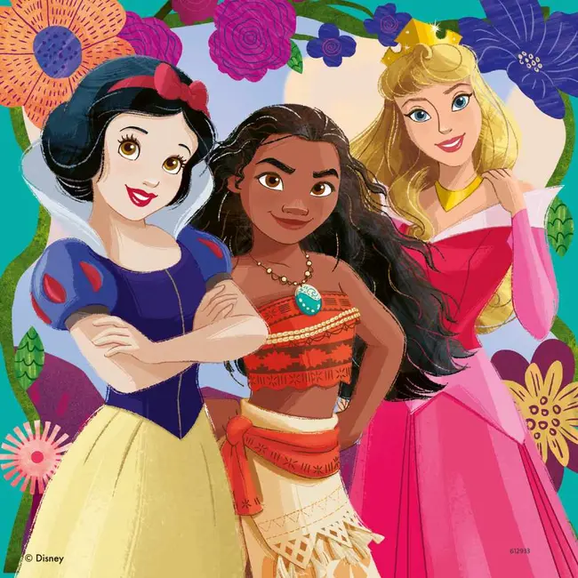 Ravensburger - Puzzle puterea printeselor Disney 3x49 piese ARTRVSPC01068