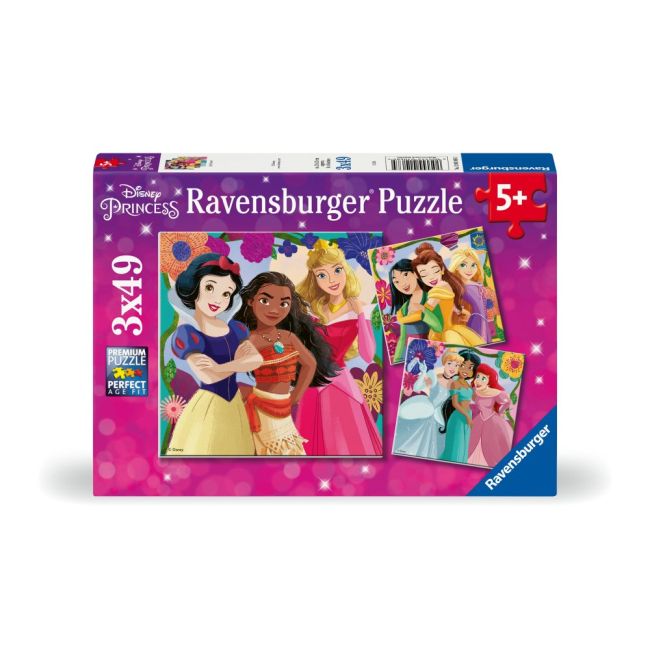 Ravensburger - Puzzle puterea printeselor Disney 3x49 piese ARTRVSPC01068