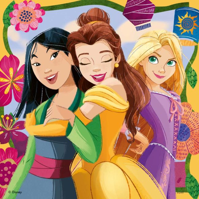 Ravensburger - Puzzle puterea printeselor Disney 3x49 piese ARTRVSPC01068