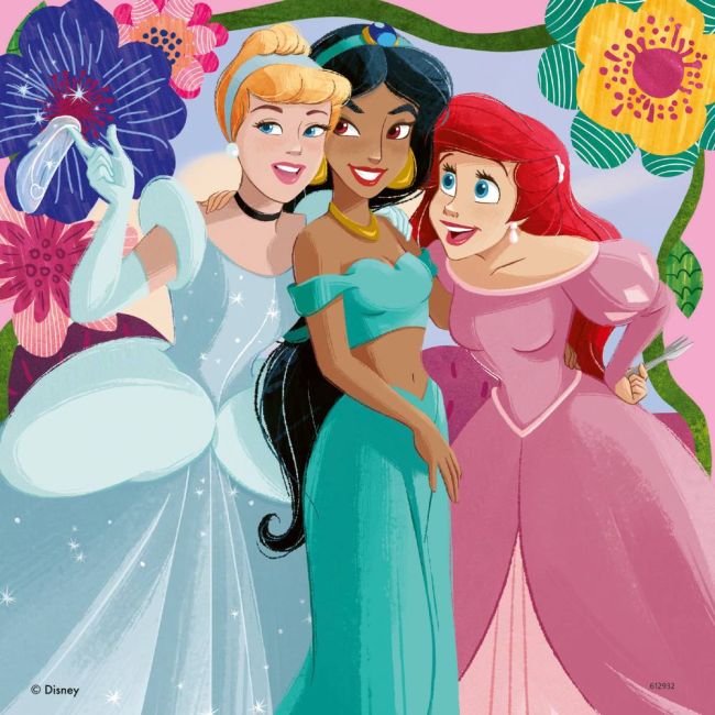 Ravensburger - Puzzle puterea printeselor Disney 3x49 piese ARTRVSPC01068