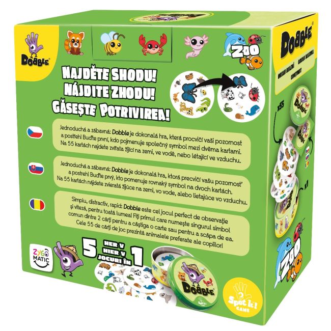 Joc Dobble Zoo, New Version BKFDOAN07CSSKRO