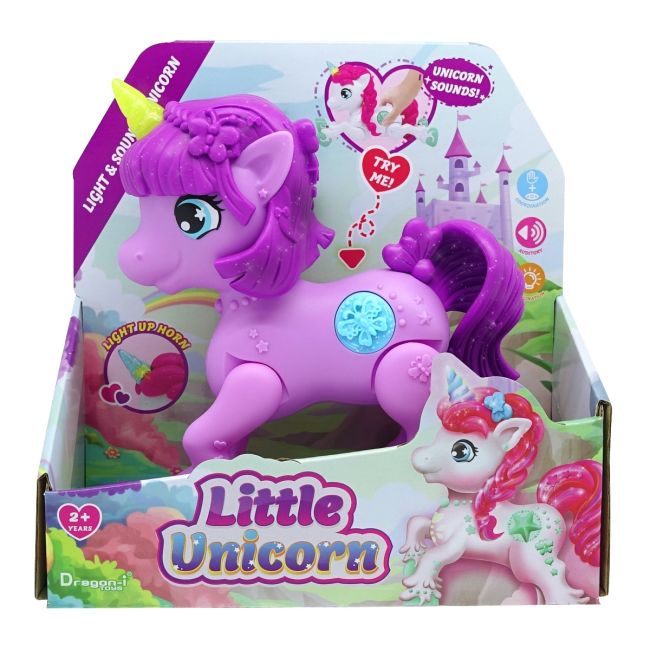 Mighty Megasaur - Unicorn Junior cu lumini si sunete, diverse culori BKF16970