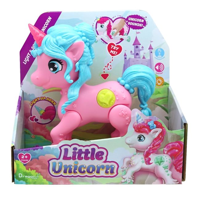 Mighty Megasaur - Unicorn Junior cu lumini si sunete, diverse culori BKF16970