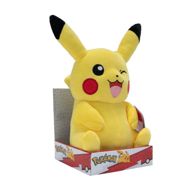 Pokemon - Jucarie de plus 30 cm, Pikachu, S4 BKFPKW3106