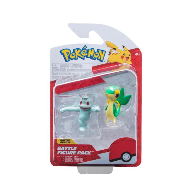Pokemon - Set 2 figurine de actiune, (Machop & Snivy) S14 BKFPKW3002