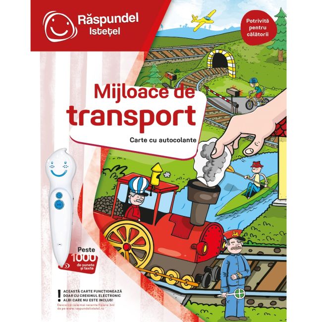 Raspundel Istetel, carte cu autocolante, Mijloace de transport BKF63121