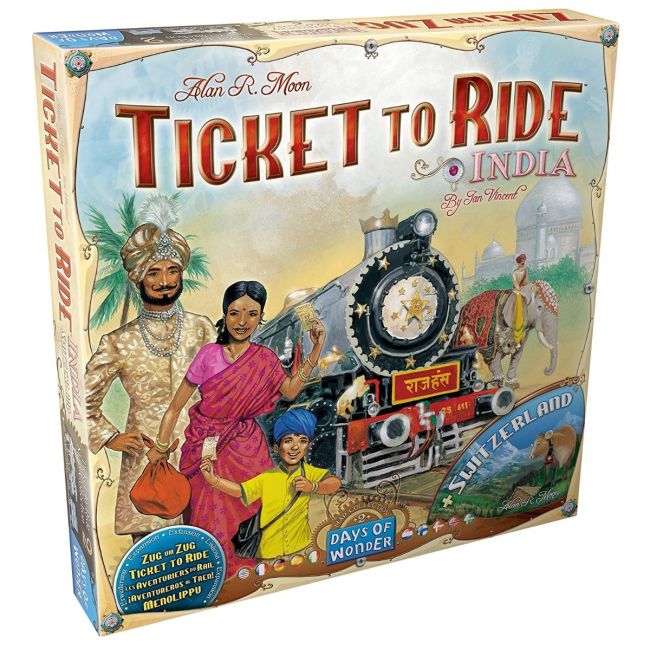 Joc de societate Ticket to Ride Map Collection India & Swiss, extensie, limba engleza BKF720114