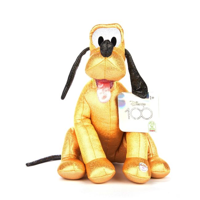 Disney 100 - Plus cu sclipici si sunete, Pluto, 28 cm BKFD100-9400-1-FO