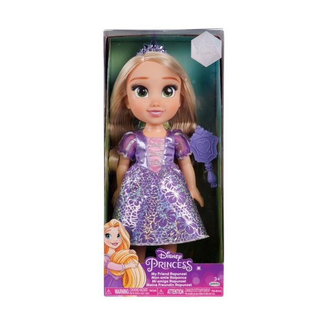 Disney Princess - Papusa Rapunzel, 38 cm, Disney 100 Dresses BKF230154