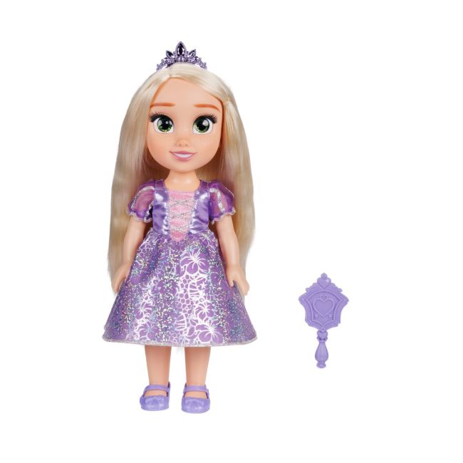 Disney Princess - Papusa Rapunzel, 38 cm, Disney 100 Dresses BKF230154