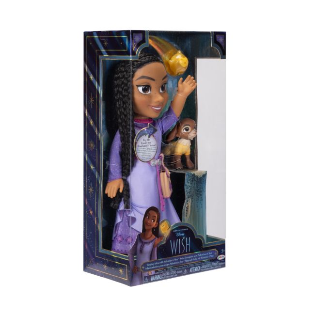 Disney Wish - Dorinta - Papusa interactiva cu accesorii, Asha, 38 cm BKF229984