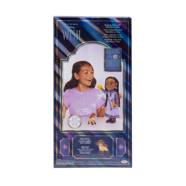 Disney Wish - Dorinta - Papusa interactiva cu accesorii, Asha, 38 cm BKF229984