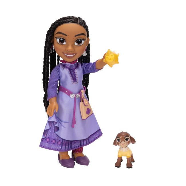 Disney Wish - Dorinta - Papusa interactiva cu accesorii, Asha, 38 cm BKF229984