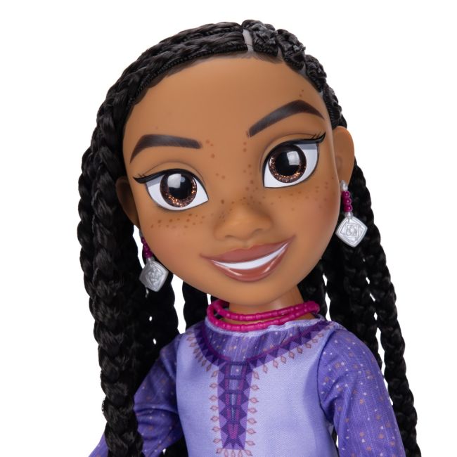 Disney Wish - Dorinta - Papusa interactiva cu accesorii, Asha, 38 cm BKF229984