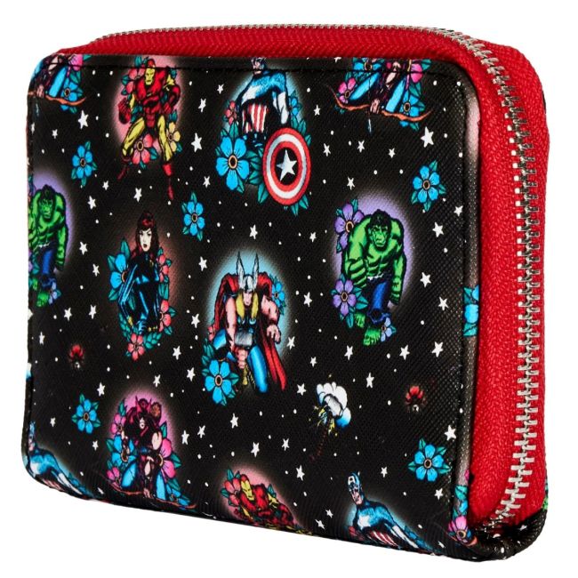 Funko LF: Marvel Avengers Tattoo Zip Around Wallet BKFMVWA0163