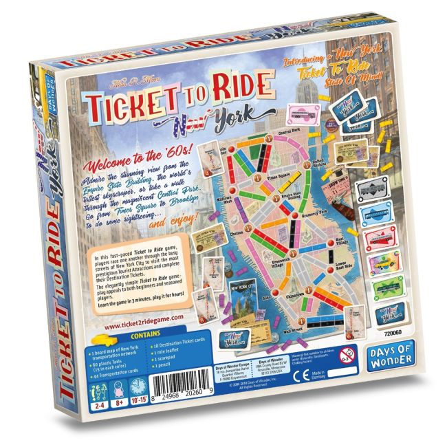 Joc de societate Ticket To Ride New York, limba engleza BKF720060