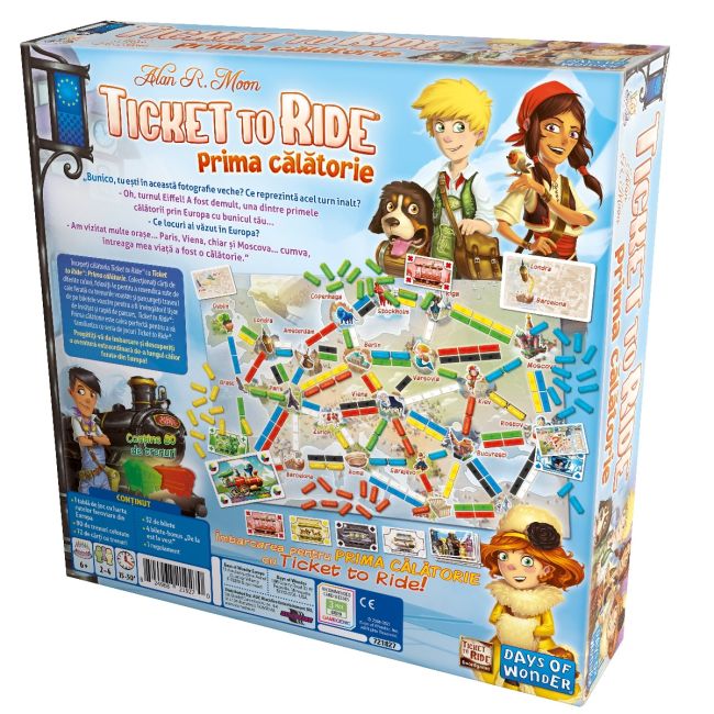 Joc de societate Ticket To Ride Prima Calatorie, limba romana BKF721827