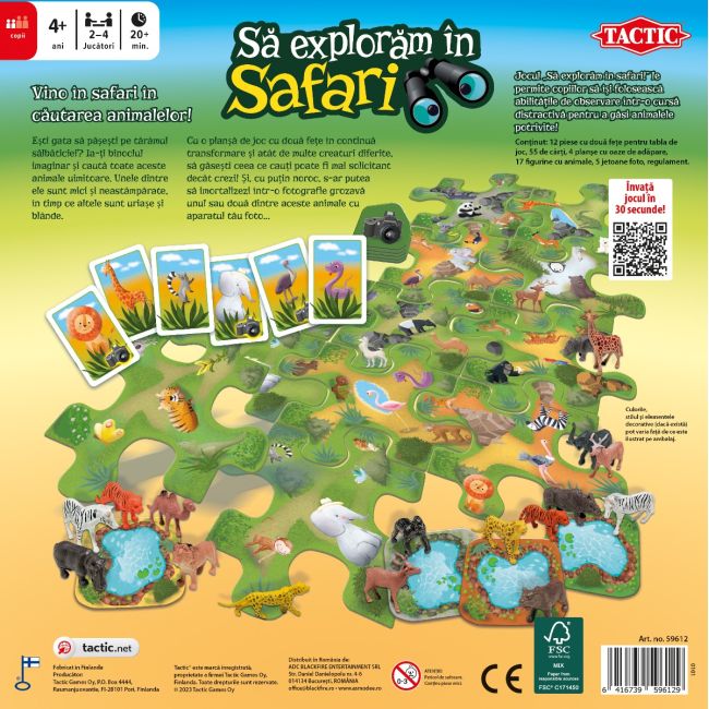 Joc educativ Sa exploram in safari! BKF59612