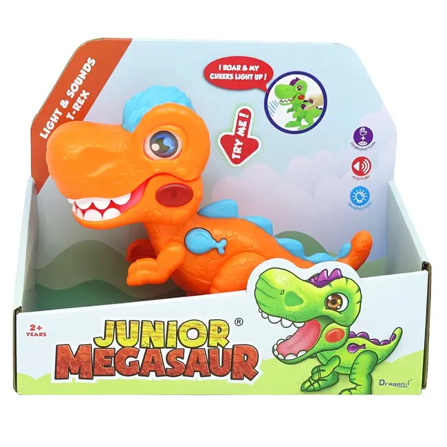 Mighty Megasaur - Dinozaur Junior cu lumini si sunete, diverse culori BKF16961