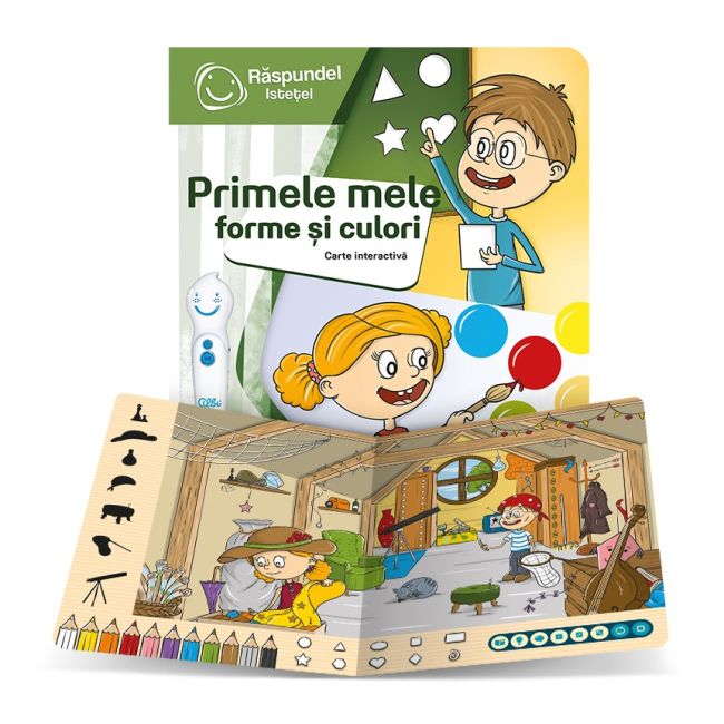 Pachet Raspundel Istetel, creion si carte Primele mele forme si culori BKF22514