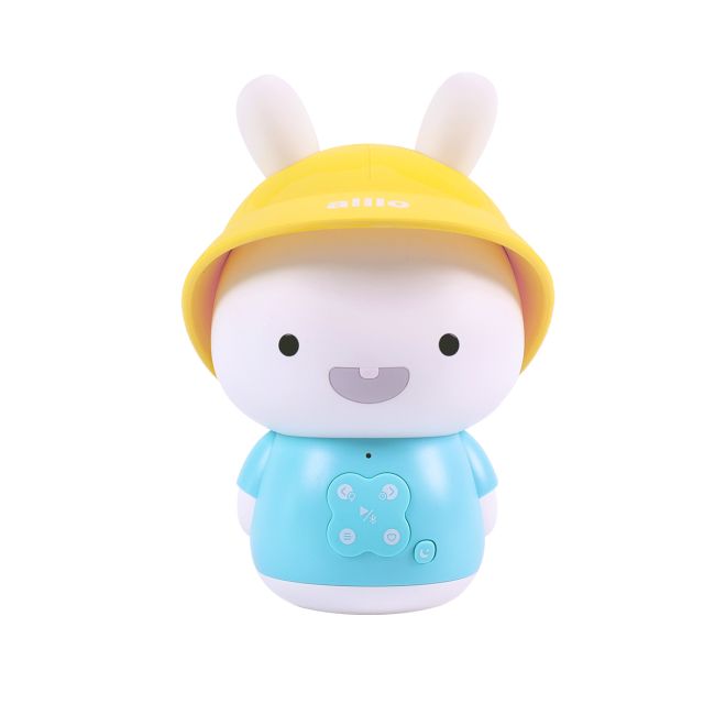 Alilo Baby Bunny - Iepuras interactiv cu povesti si cantece, albastru, RO/EN BKFG9S+Blue