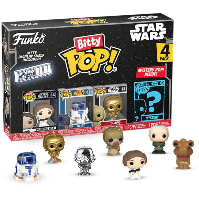 Funko Bitty POP: Star Wars- Leia 4PK BKF71512