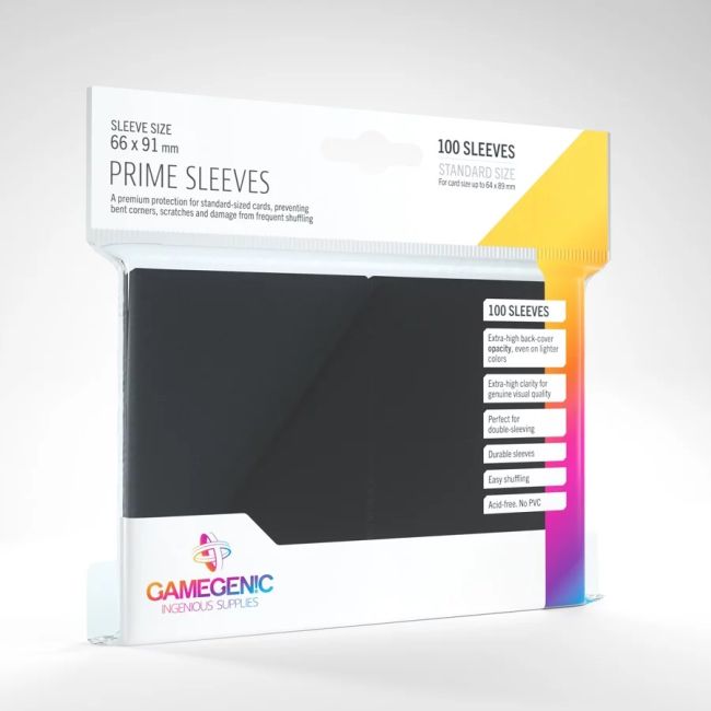 Gamegenic Sleeves - Folie protectie carti, negru BKFGGS10018ML