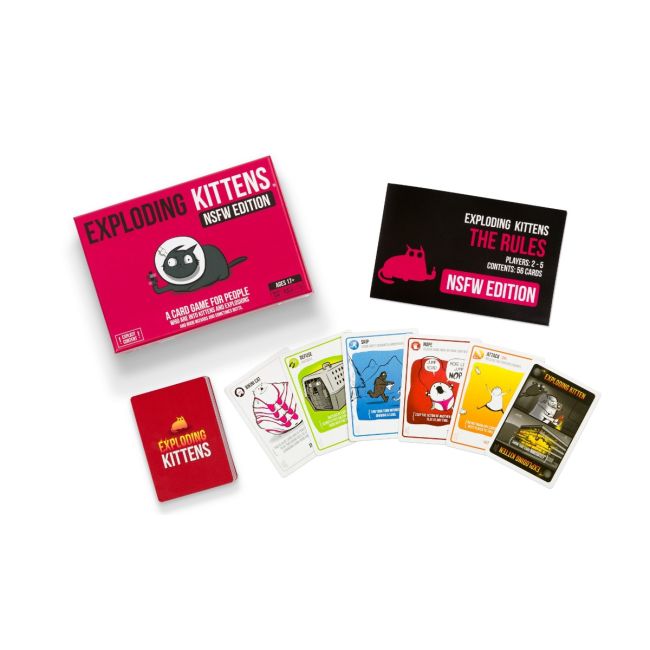 Joc de societate Exploding Kittens pentru adulti (Pink Edition), limba romana BKFEKIEK02NRO
