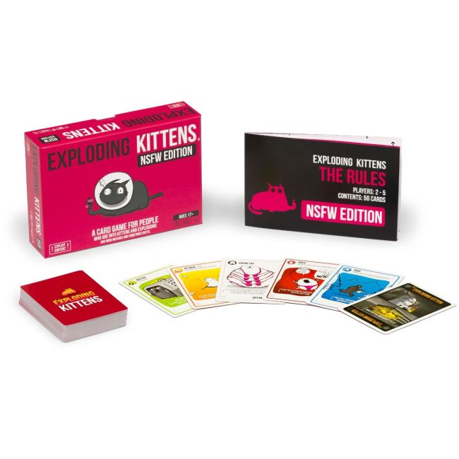 Joc de societate Exploding Kittens pentru adulti (Pink Edition), limba romana BKFEKIEK02NRO