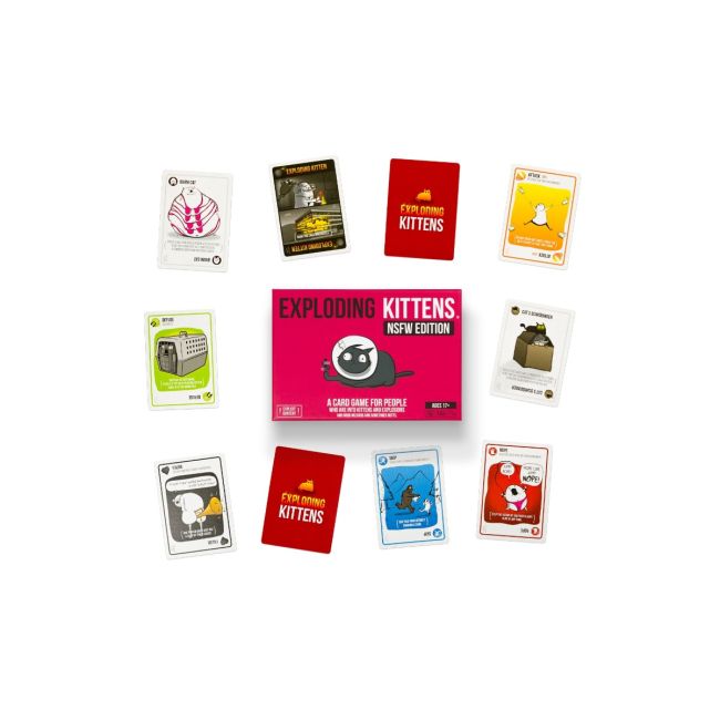 Joc de societate Exploding Kittens pentru adulti (Pink Edition), limba romana BKFEKIEK02NRO