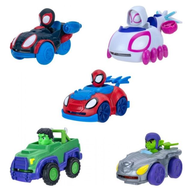 Paienjenelul Marvel - Vehicul cu lansator de discuri, figurina inclusa, diverse modele BKFSNF0007