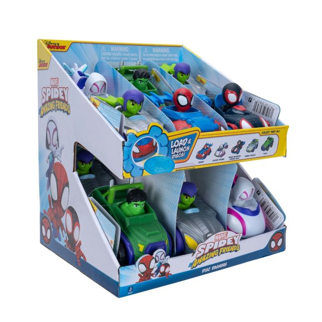 Paienjenelul Marvel - Vehicul cu lansator de discuri, figurina inclusa, diverse modele BKFSNF0007