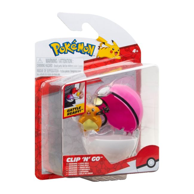 Pokemon - Set 2 figurine Clip n Go, (Dedenne & Love Ball) S15 BKFPKW3138