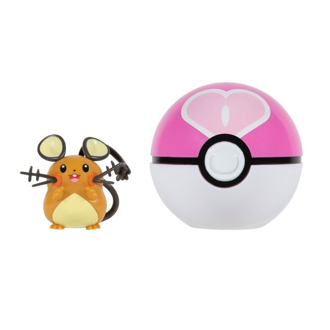 Pokemon - Set 2 figurine Clip n Go, (Dedenne & Love Ball) S15 BKFPKW3138