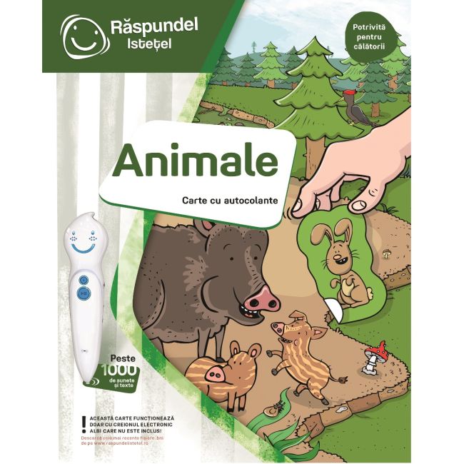 Raspundel Istetel, carte cu autocolante, Animale BKF63120