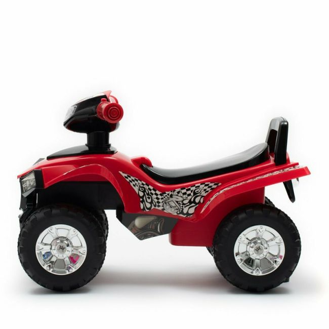 ATV copii, Baby Mix, Masinuta, Cu lumini si muzica, Fara pedale, 60 x 38 x 42 cm, Red BYN12932