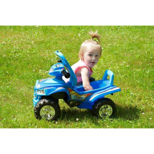 ATV copii, Baby Mix, Masinuta, Cu lumini si muzica, Fara pedale, 60 x 38 x 42 cm, Red BYN12932