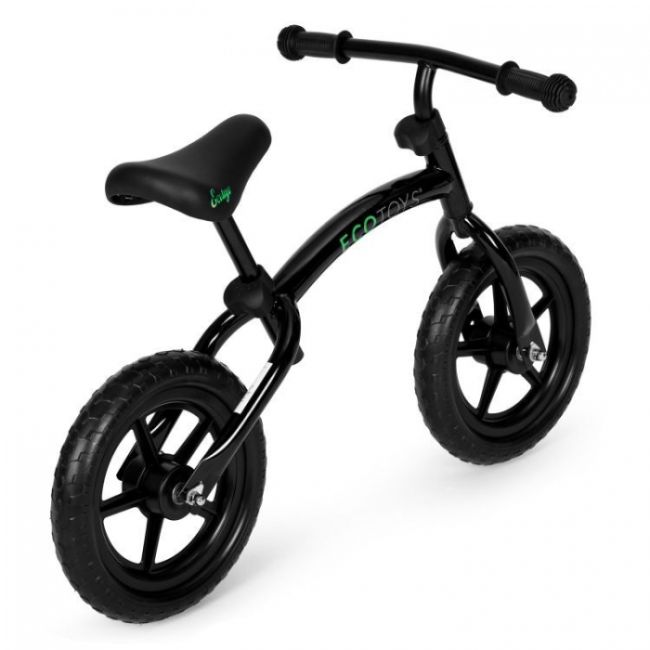 Bicicleta fara pedale cu roti din spuma eva ecotoys ym-bb-13 - negru edeediym-bb-13negru