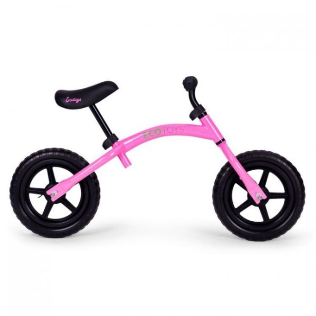 Bicicleta fara pedale cu roti din spuma eva ecotoys ym-bb-13 - roz edeediym-bb-13roz