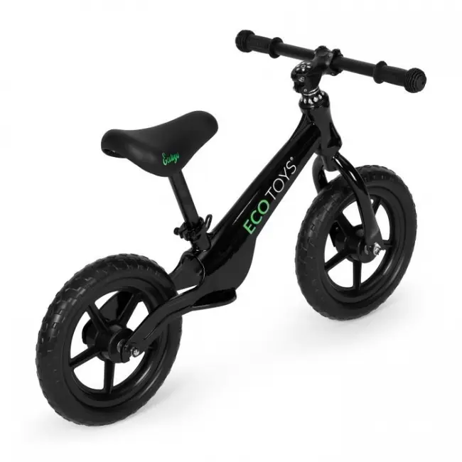 Bicicleta fara pedale cu roti din spuma eva ecotoys ym-bb-17 - negru edeediym-bb-17negru