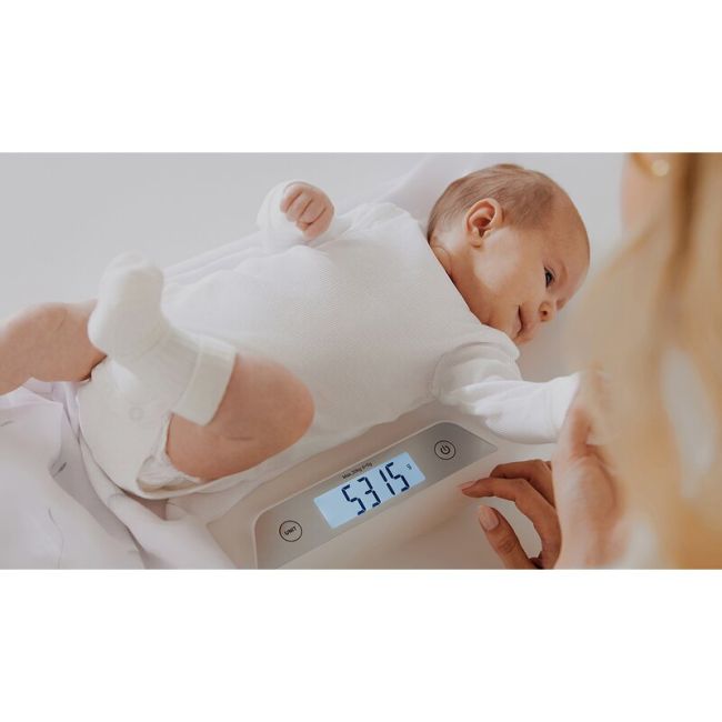Cantar electronic, Lionelo, Pentru bebelusi, Pana la 20 kg, Memoria ultimei masuratori, Afisare timp de 25 sec, Alb BYNLOC-BABYBALANCE_WHITE