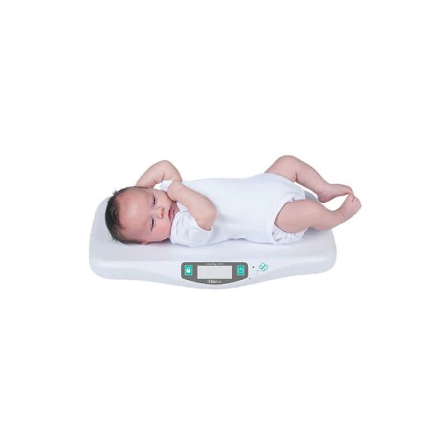 Cantar pentru bebelusi, BBluv, Kilo, Digital, Foarte precis, Unitati de masura kg, lb, oz, Pana la 20 kg, Cu functie de precizie cand se misca bebe, Ecran LCD, WHite BYNBBL-B0125