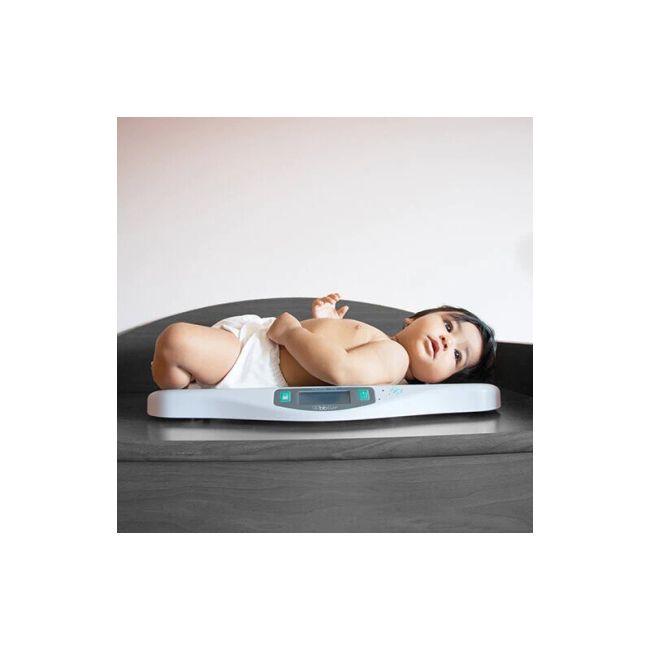 Cantar pentru bebelusi, BBluv, Kilo, Digital, Foarte precis, Unitati de masura kg, lb, oz, Pana la 20 kg, Cu functie de precizie cand se misca bebe, Ecran LCD, WHite BYNBBL-B0125